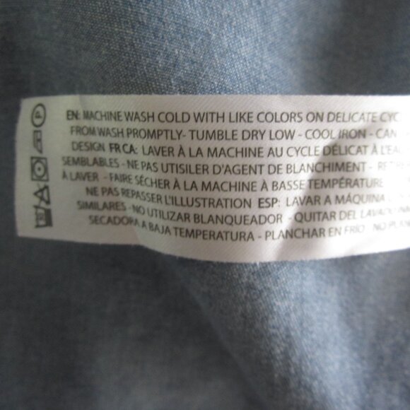 Ariat Women's Size 2X Blue Chambray Dress Button Western 100% Tencel - Picture 12 of 12